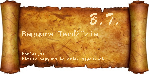 Bagyura Terézia névjegykártya